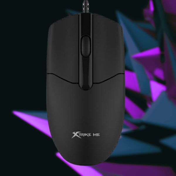 Mysz przewodowa XTRIKE ME GM-124 BK czarna front